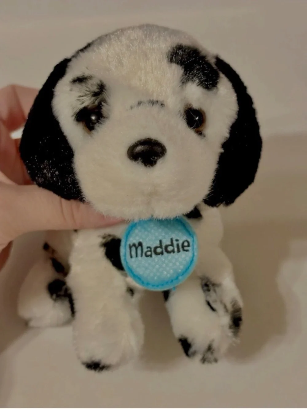 Justice Pet Shop Maddie The Dalmatian Plush Dog Puppy Collar Leash Nametag Y2K